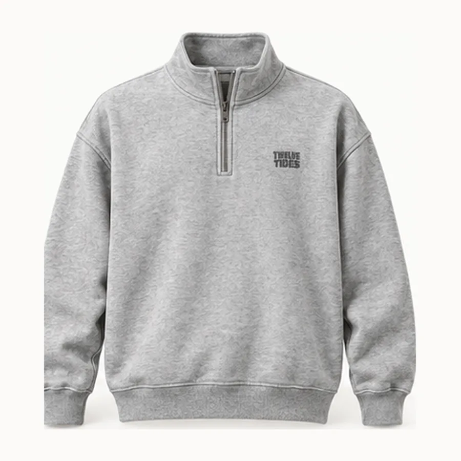 Weekend Half-Zip, Grey marle